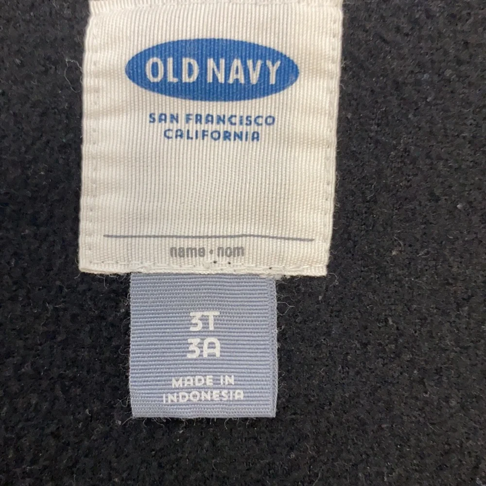Old Navy Toddlers Black Poly Fleece Hoodie